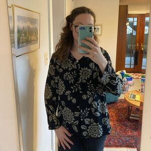 Kate Hill for Lord & Taylor Silk Blouse